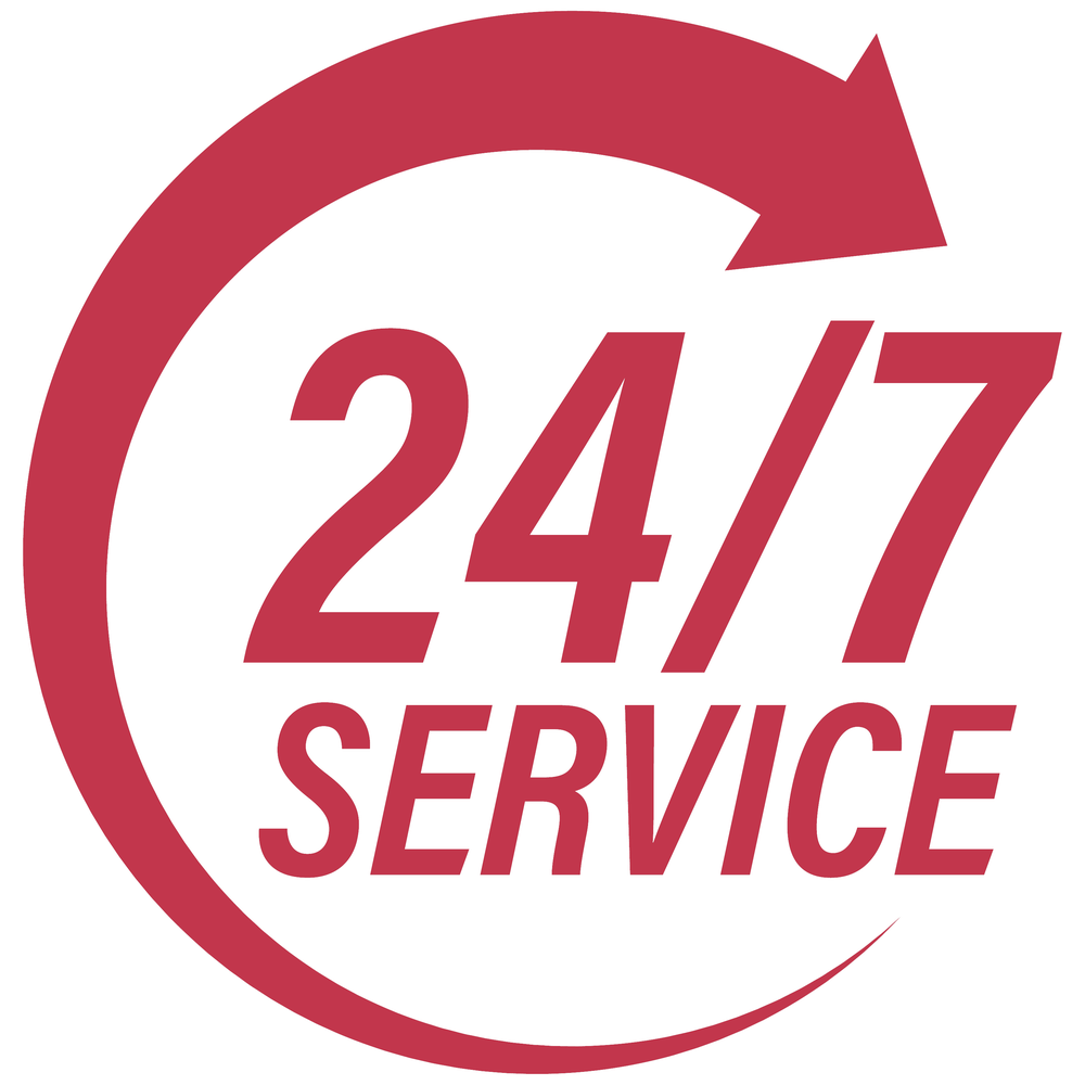 24/7 service badge